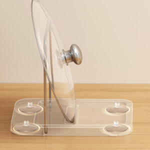 Countertop Pot Lid Holder with Spoon Rest