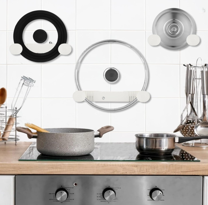 Cabinet Door Pot Lid Organizer Rack Set