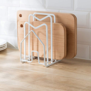 Metal Cutting Board and Pot Lid Holder Stand