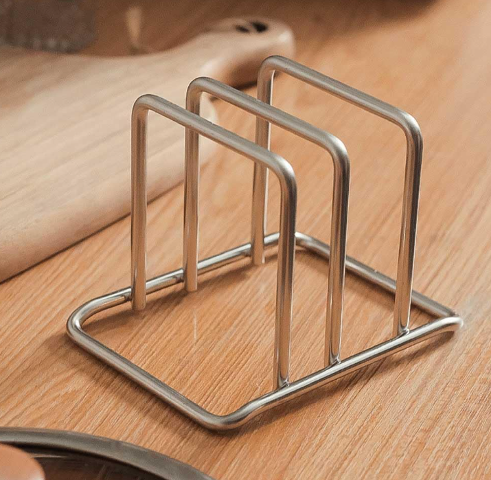 Stainless Steel Wire Cutting Board Storage Rack - Image 2