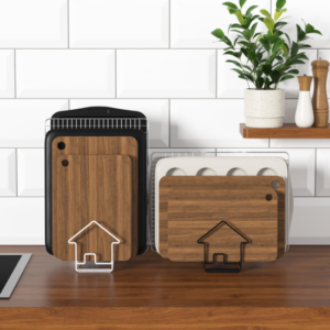 Non-Slip Cutting Board and Bakeware Holder Rack