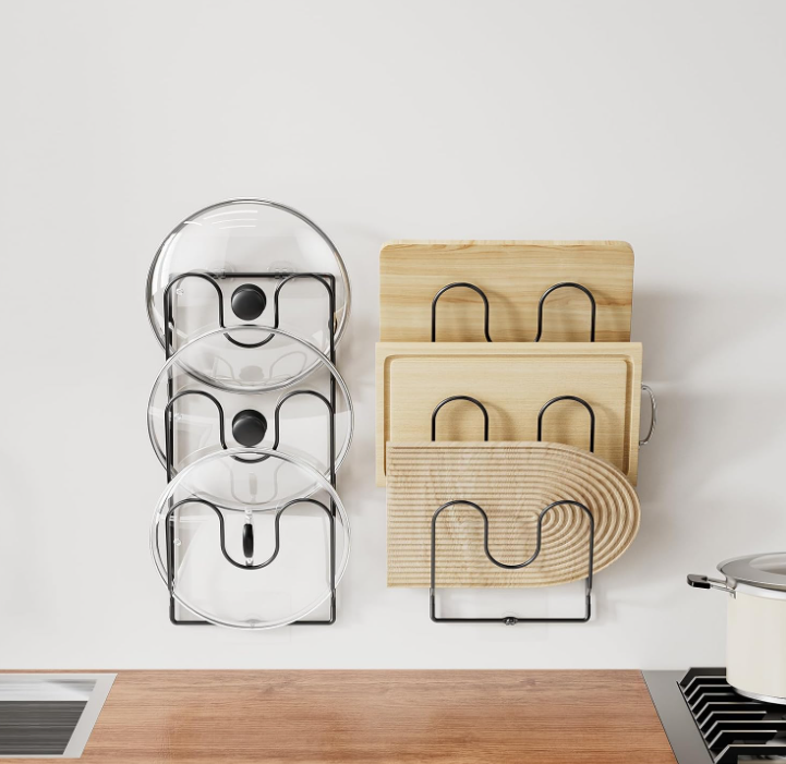 Cabinet Door Mounted Pot Lid Holder Rack - Image 2