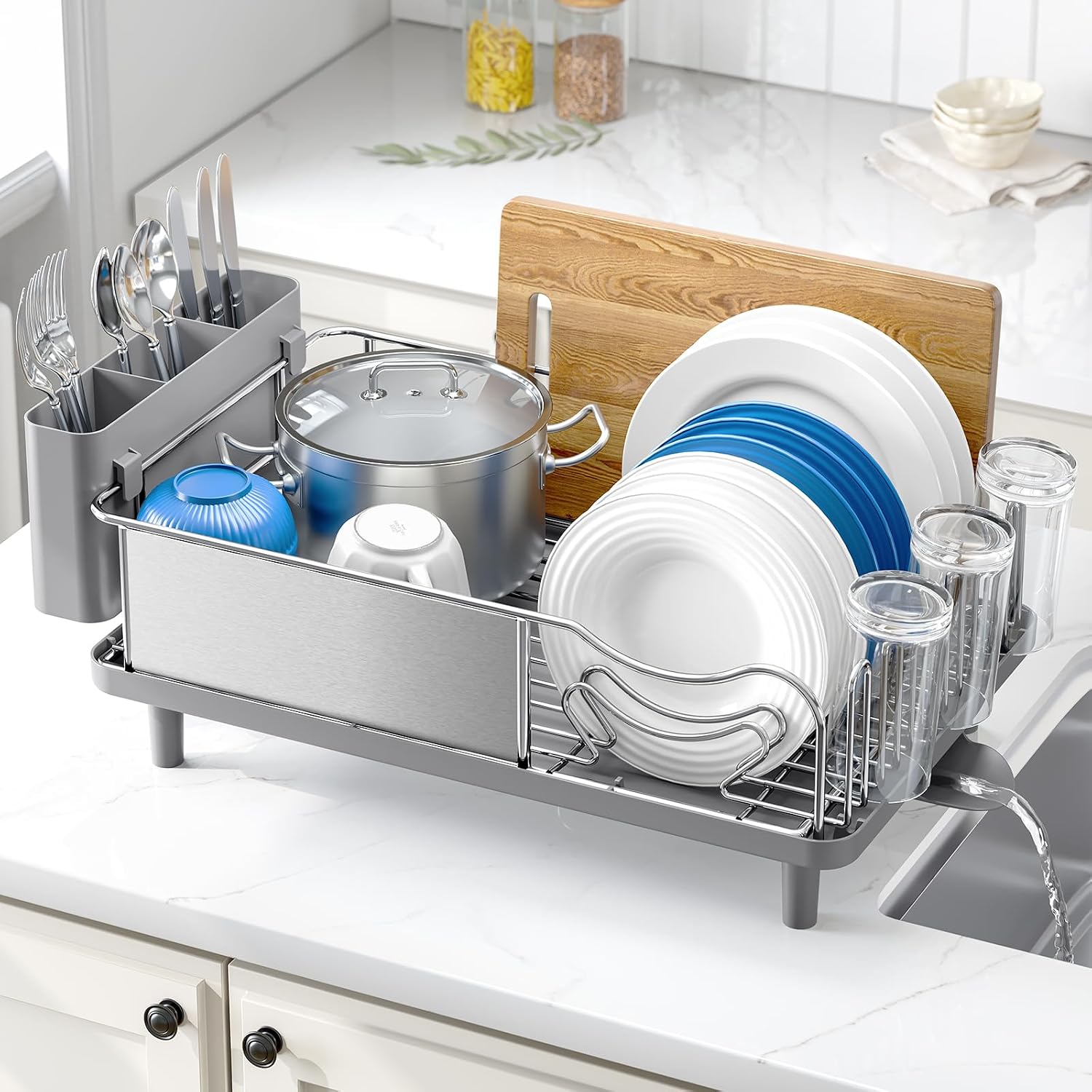 Stainless Steel Kitchen Dish Drainer Rack