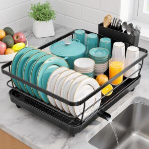 Stainless Steel Dish Drying Rack with Drainboard