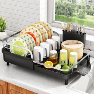 Expandable Dish Drying Rack for Space-Saving Kitchen Storage
