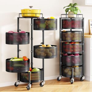Rotating Fruit and Vegetable Basket Stand