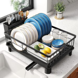 Compact Dish Drying Rack for Small Kitchen Countertops