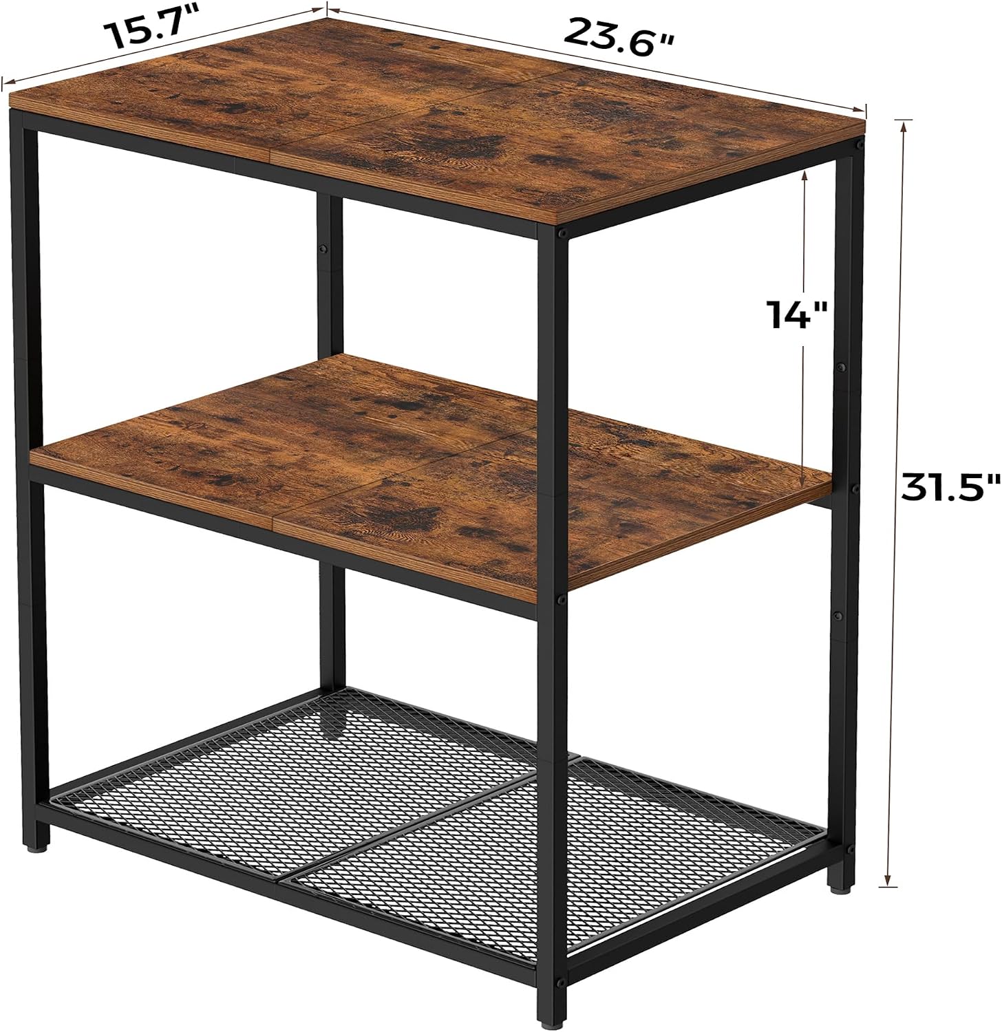 Kitchen Island Storage Shelf with Open Shelves - Image 2